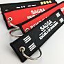 Keychain Jet Tag Remove before Flight Embroidered Key Ring Text Motorcycle Car Biker Airplane Personalized Key Fob