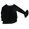 Kids Girls Fall T-Shirt Ribbed Raglan Shirts Tops Puffy Long Sleeves 3 Years Beautiful Model Baby Girl Fall Shirts