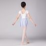 Kids Girls Short Ballet Dance Skirt in Mesh