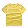 Kids' T Shirts Bamboo Cotton Short Sleeve Breathable Solid Color T Shirt Children's Tee for Little Boy