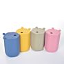 Kids Tableware Cups Toddler Silicone Feeding Cup with Protective Silicone Sleeves and Straw