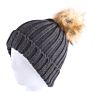 Knit Beanies with Pom Pom Acrylic Beanie Hat