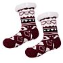 Knit Women Thick Sherpa Fleece Lined Thermal Fuzzy Christmas Fluffy Slipper Socks