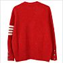 Knitwear Striped Casual Open Front Slim Cashmere Long Sleeve Men Cardigan