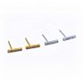 Korean Ladies Jewelry Simple 925 Sterling Silver Tiny Zirconia Statement Bar Stud Earrings for Women Men