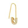 Silver Model Safety Pin Earring
