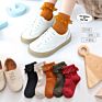 Korean Princess Sweet Pure Color Lace Soft Cotton Girls Kids Socks