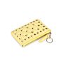 Korean Short Coin Wallet Key Zipper Ladies Wallet Card Bag Rivets Leather Coin Bag