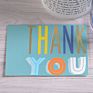 Korean Style Small Business Greeting Cards Simple Geometric Thank You Gift Card Mini Heart Shaped Birthday Card