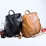 Korean Vegan Pu Leather Ladies Shoulder Bag anti Thief Backpack Bag Womens