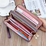 Ladies Long Large-Capacity Double Zipper Clutch Wallet Double-Layer Clutch Bag Wallet