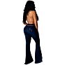 Ladies Women Bell Bottom Flare Denim Jeans Pants with Fringe, plus Size Jeans for Woman