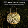 Lantern Outdoor Hanging Lights Decorative Waterproof Metal Led Solar Garden Light Solar Lawn Lamp Ip65