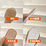 Large Size Fluffy Slippers Female Autumn and Indoor Flat Big Rabbit Fur Cotton Slippers