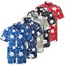 Latest Design Print Short Sleeve Cotton Hawaii Men Shirts