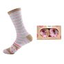 Latest Women's Happy Cute Donut Pattern Warm Christmas Socks Gift Box