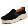 Leather Upper Height Increase Womens Sneakers Low Top