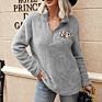 Leopard Pocket Sherpa Fleece Fabric Hoodie Sherpa Fleece Jacket