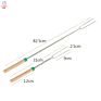 Long Bbq Barbecue Stainless Steel Corn Stick Telescopic Campfire Extendable Meat Handler Fork Roasting Sticks