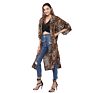 Long Cardigan Leopard Printed Ladies Kimono