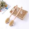 Long Handle Dry Skin Body Exfoliator- Detatchable Brush Head for Wet or Dry Brushing, Exfoliating Shower Brush