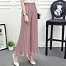 Loose Chiffon Casual Flared Cropped High Waist Pleated Wide Legged Pants Women Wide Leg Pants