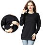 Loose Style Big Size Long Maternity Hoodie Women Nursing Sweatshirts Breastfeeding Coats Thick Fabric S-Xxl