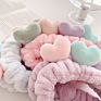 Lrt Lastest Girls Plush Elastic Headband Cosmetic Love Heart Face Wash Makeup Headband for Women