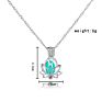 Luminous Bead Necklace Multicolor Hollow Lotus Creative Pendant Necklace