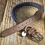 Luxury 100% Cotton Woven Rope Leather Dog Collar Trim Soft Adjustable Matching Rope Lead Leash