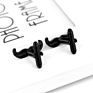 Luxury Black Mini Beard Cufflinks for Men Gentleman Men's French Shirts Cuff Link Cute Mustache Cufflink