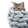 Luxury Dog Bed Creativity Foldable Knit Handmade Pet Products Colorful Wicker Pet Bed Cat