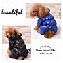 Luxury Fashionable Dog Clothes Waterproof Zipper Pet Jacket Puppy Cotton Coat Clothing