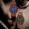Luxury Men's Wrist Watches Wooden Luminous Multi-Functional Wrist Watch