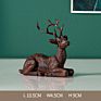 Lying Sculptures Outdoor Home Vintage Resin Deer Statue Decoration Christmas Deer