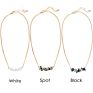 Macadams Crushed Stone Bar Choker Necklace Clavicle Gold Chain Necklace