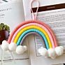 Macrame Designed Rope Rainbow Wall Hanging Decor