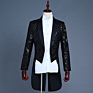 Magician Sequin Tuxedo Men's Stage Performance Dress Jacket Nightclub Bar Host Bel Canto Chorus Conductor