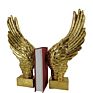 Magnesia Antique Gold Wings Sculpture Bookends for Home Decoration Ornaments Magnesia