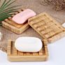 Mahogany Bamboo Holder Soap Box Holder Natural Dish Soap Wooden Soap Dish