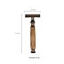 Mans Eco Friendly Natural Wooden Razor Bamboo Handle Double Edge Safety Razor for Facial and Body Shaving