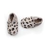 Manufacture Baby Shoes Gray Leopard Genuine Leather Baby Soft Leather Shoes