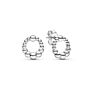 Marfend Earring Infinity Knot Stud Earrings with Crystal for Women Wedding Fit Pan Jewelry Gift 925 Sterling Silver