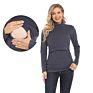 Maternity Sweater Long Sleeve Warm Breastfeeding T Shirt Lactation Clothes Big Size for Pregnant Women