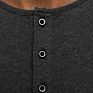 Men Cotton Henley Collar with Buttons Long Sleeve Casual T Shirt