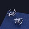 Men Punk Animal Ear Clips Silver Color Cartilage Earrings Party Jewelry Cute Small Frog Ear Cuffs for Women