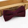 Mens Cotton Wool Formal Clothing Bow Ties Man Wedding Geometric Dot Neck Bowties Bowknot Gravatas Dark Color Bowtie Butterfly