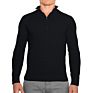 Men's Knit Sweater Long Sleeve Slim Fit 1/4 Quarter Zip Pullover High Sweater Men's Sports Soft Sweater