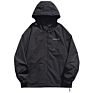 Mens Outdoor Nylon Baseball Coats Casual Windbreak Grey Black Hooded Jacket