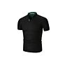 Men's Slim Solid Color Stand Collar Polo T-Shirts